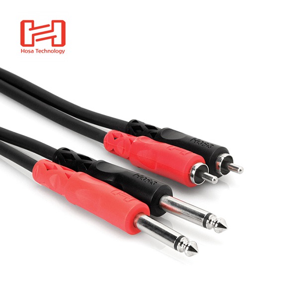 [HOSA] 호사 CPR-202 Stereo Interconnect 케이블 Dual 1/4 in TS to Dual RCA 2m